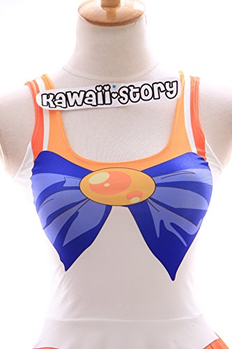 Kawaii-Story SK DE 01 Tallas S, M Sailor Moon Venus Naranja Vestido Dress Cosplay Manga Japón Anime