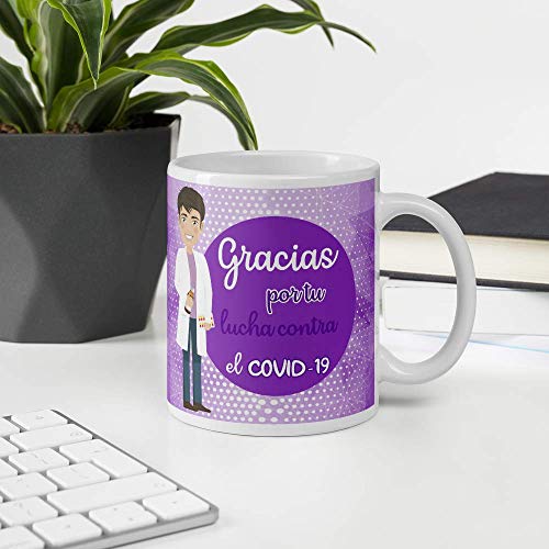 Kembilove. Tazas Desayuno Originales para Farmacéutico – Taza de café de Agradecimiento para Farmacéuticos Que lucharon en Ayudar a la Gente – Regalos Originales de Farmacéutico