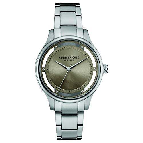 Kenneth Cole Reloj Analógico para Mujeres de Cuarzo con Correa en Acero Inoxidable 10030795