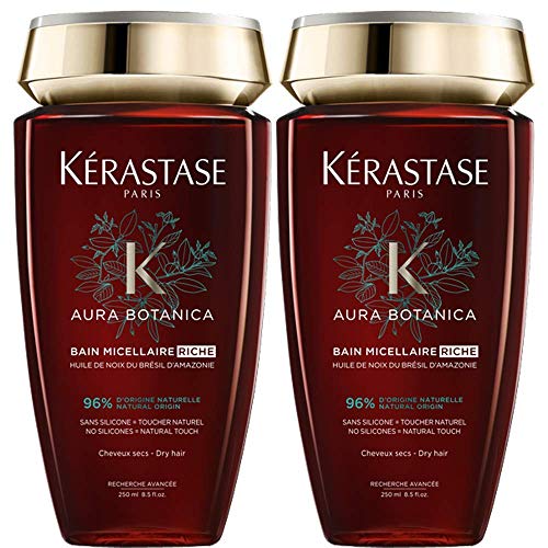 Kerastase Aura Botanica Bain Micellaire 250ml - Baño suave aromatico para cabello opaco y apagado kit 2 pcs