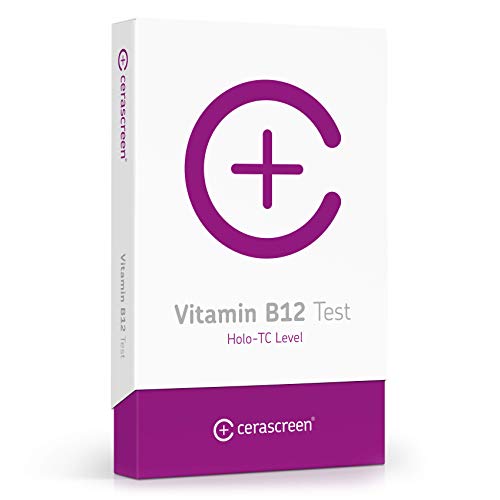 Kit para test de análisis de Vitamina B12 de CERASCREEN - Autoprueba para determinar tus niveles fácilmente desde tu propia casa I Laboratorio certificado I Reporte detallado de resultados