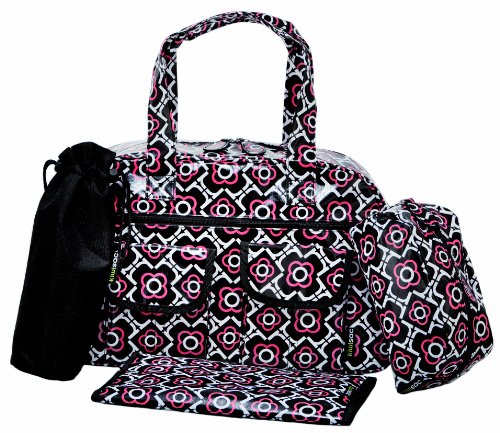 Kiwisac verter Bellemont 8021 - bolsa de pañales Chloé, color: negro y rojo