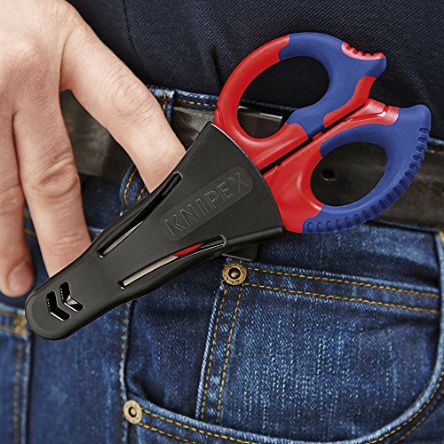 KNIPEX 95 05 155 SB Tijeras de electricista con fundas en dos componentes, reforzadas con fibras de vidrio 155 mm