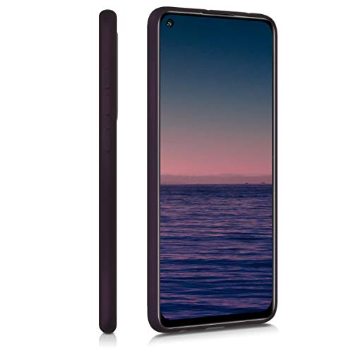 kwmobile Funda Compatible con Xiaomi Redmi Note 9 - Carcasa móvil de Silicona - Protector Trasero en Frambuesa metálico