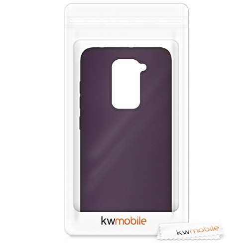 kwmobile Funda Compatible con Xiaomi Redmi Note 9 - Carcasa móvil de Silicona - Protector Trasero en Frambuesa metálico