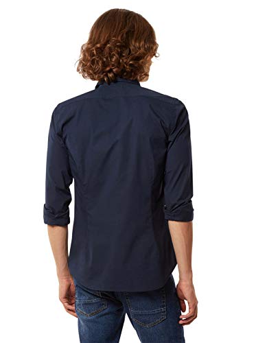 La Martina Leon Camisa Casual, Azul (Navy 07017), Small para Hombre