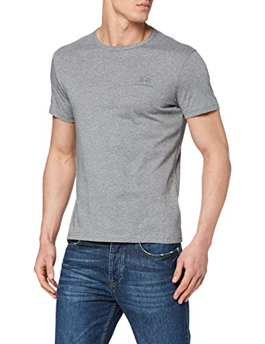 La Martina Marc Camiseta, Gris (Medium Heather Grey 01002), Hombre