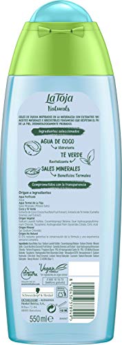 La Toja Naturals - Gel De Baño Con Agua De Coco Y Té Verde - 12uds de 550Ml (6.600ml)