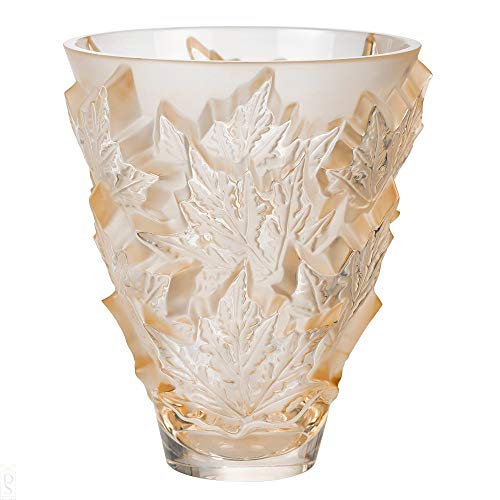 Lalique Campos Elíseos pequeño jarrón en oro Crystal Luster # 10598500