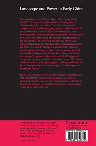 Landscape and Power in Early China Hardback: The Crisis and Fall of the Western Zhou 1045-771 BC