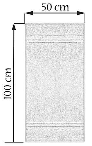 Lashuma toallas de mano suave 50x100 cm, juego de 2 toallas clementinas naranja, London toallas de algodón monocromas