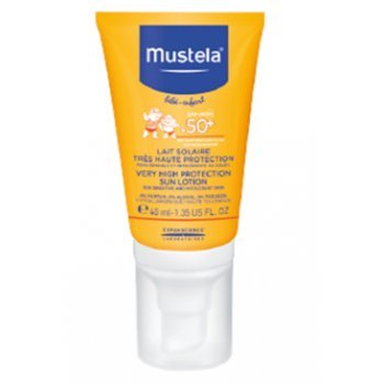 Leche solar facial muy alta protección 50+ MUSTELA (40 ml)