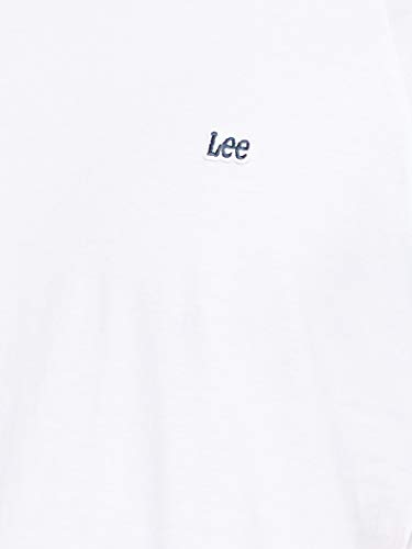Lee Trend Fit Tee, Camiseta para Hombre, Blanco (Bright White Lj), Small