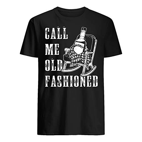 Leet Group Whiskey Call Me Old Fashioned - Camiseta de manga corta Negro Negro ( 3XL