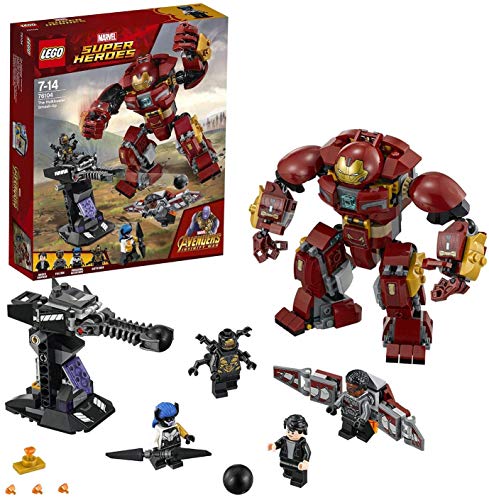 LEGO Super Heroes - Incursión Demoledora del Hulkbuster, Juguete de Construcción de la Armadura de Iron-Man (76104)