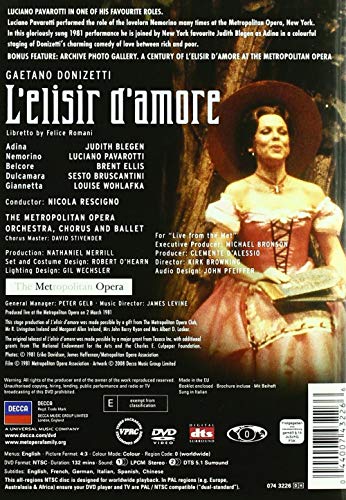 L'Elisir d'amore [DVD]