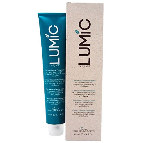 Light Irridiance Lumic Color 8.7 Rubio claro avellana 100mL - Crema colorante permanente para el cabello sin amoniaco