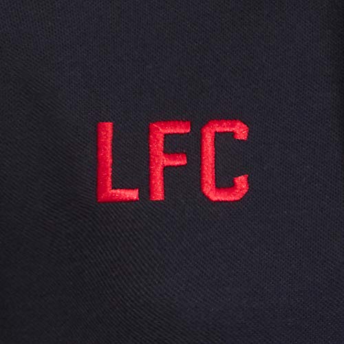 Liverpool FC - Polo oficial para hombre - Con el escudo del club - Negro - Large