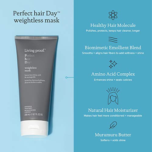 Living Proof Perfect Hair Day Mascarilla sin peso, 6.7 oz