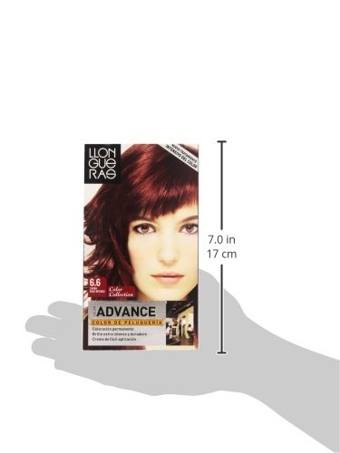 Llongueras Advance Tinte de Cabello Permanente Tono #6.6 Caoba Rojo Intenso