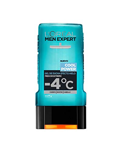 L'Oreal Paris Men Expert Gel de Ducha para Hombre Efecto Hielo Frescor Extremo Cool Power Lot de 6