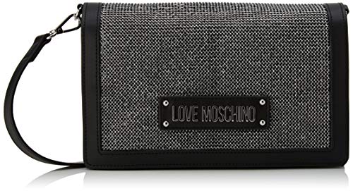 Love MoschinoJc4051pp1aMujerShoppers y bolsos de hombroPlateado (Argento Negro)9x16x27 centimeters (W x H x L)