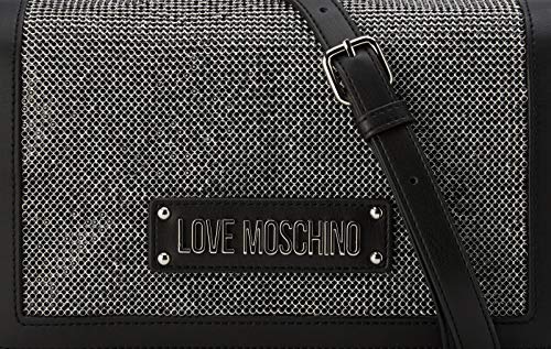 Love MoschinoJc4051pp1aMujerShoppers y bolsos de hombroPlateado (Argento Negro)9x16x27 centimeters (W x H x L)