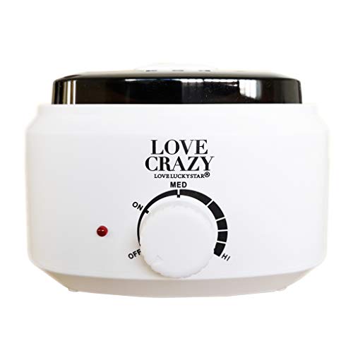 LOVECRAZY- Calentador de Cera Eléctrico para la Depilación Profesional,Set de Depilación de Cera Caliente 500ml