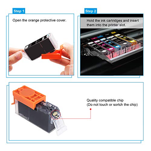 LxTek Compatible para Canon PGI-525 CLI-526 Cartuchos de Tinta para Canon PIXMA IX6550 MX885 MX895 IP4800 IP4900 IP4850 IP4950 MG5100 MG5150 MG5200 MG5250 MG5350 MG6150 MG6250 MG8150 MG8250
