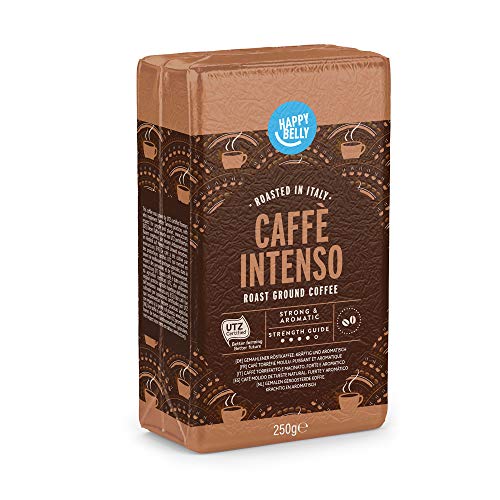 Marca Amazon - Happy Belly Café molido "Caffè Intenso" (4 x 250g)