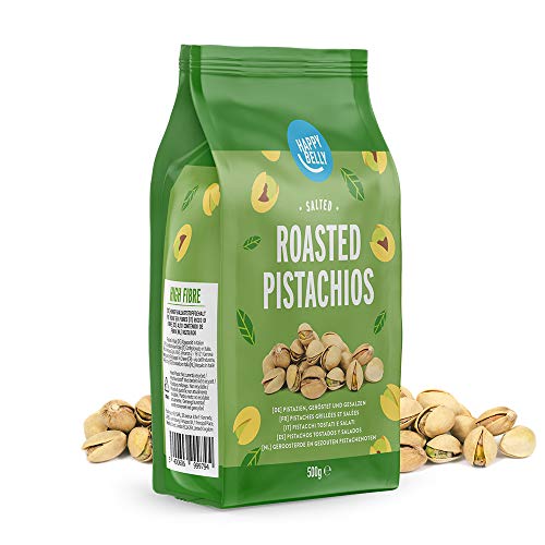 Marca Amazon - Happy Belly Pistachos tostados, 4x500g