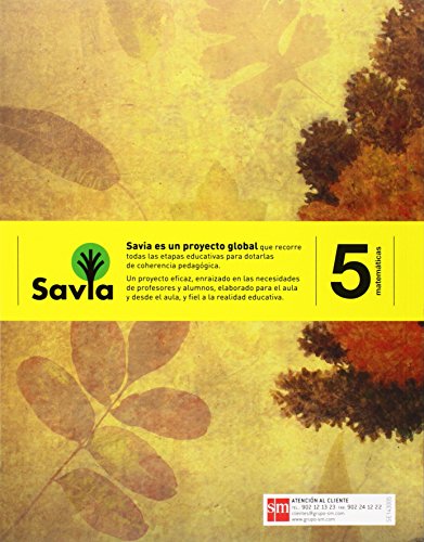 Matemáticas. 5 Primaria. Savia - Pack de 3 libros - 9788467569933