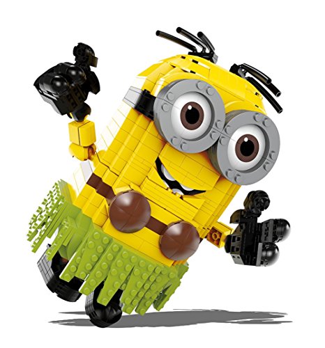 Mega Bloks- Luau Dave Build-A-Minion Despicable Me Minions Puppy Love Hawaiano, Multicolor (Mattel FDX85)