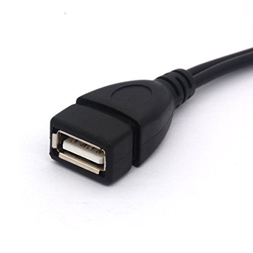 Micro USB Splitter Cable Cable de potencia OTG Power Enhancer USB 2.0 Una hembra a Micro USB Macho y Micro 5 Pin hembra adaptador Host Charging Converter