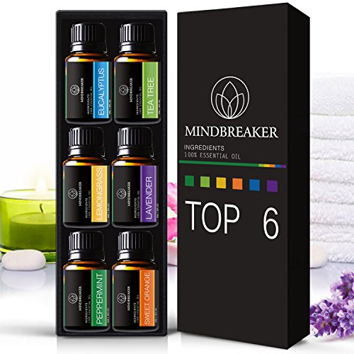 Mindbreaker - Aceites esenciales para aromaterapia bio - Set de 6 botellas (serie tradicional)