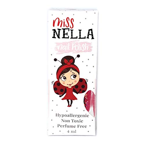 Miss Nella SUGAR HUGS- Esmalte especial para uñas con brillos para niños, fórmula despegable, a base de agua y sin olor