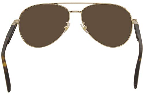 Mont Blanc MB0032S MB/0032/S 003 - Gafas de sol para hombre, 61 mm, color dorado y negro