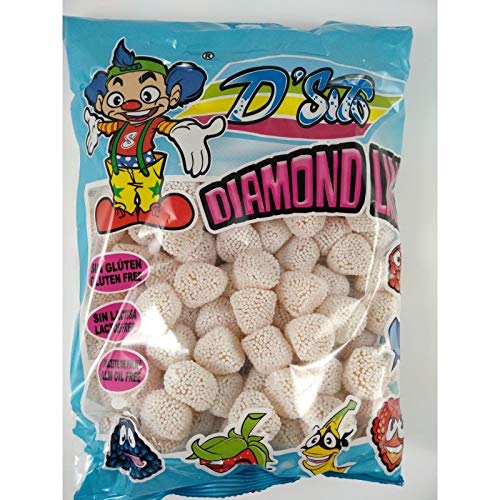 Moras DIAMANTE - 1 kg - Sin gluten - caramelo de goma grageado (blanca)