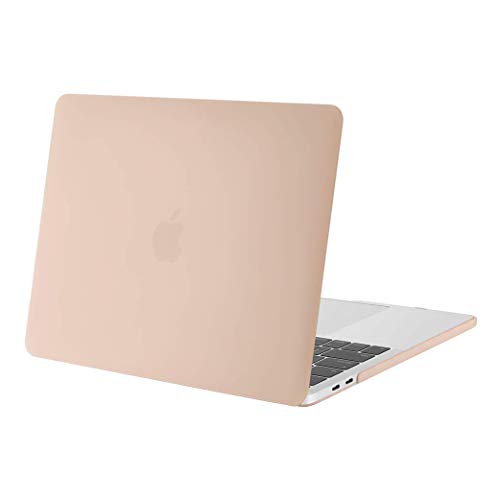 MOSISO Funda Dura Compatible con 2019 2018 2017 2016 MacBook Pro 13 con/sin Touch Bar A2159 A1989 A1706 A1708, Ultra Delgado Carcasa Rígida Protector de Plástico Cubierta, Camello