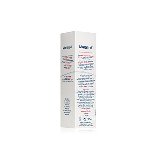 Multilind Limpiador facial gel crema para pieles atópicas, extrasecas y secas 125ml