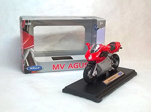 MV AGUSTA F4S F4 S F4 Rot silber 1/18 Welly modellmotorrad Modell MOTORRAD