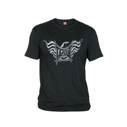 Mx Games Camiseta Tapout American Aquila (Talla: Talla L Unisex Ancho/Largo [56cm/74cm] Aprox, Color: Negro)