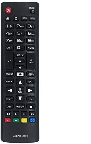 MYHGRC Nuevo Control Remoto de reemplazo Control Remoto para LG AKB74915324 Ajuste para LG Smart TV con Pantalla LCD - No se Requiere configuración TV Control Remoto Universal