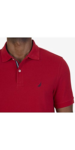 Nautica K41050, Polo Para Hombre, Rojo (Red), Small (Tamaño del fabricante:S)