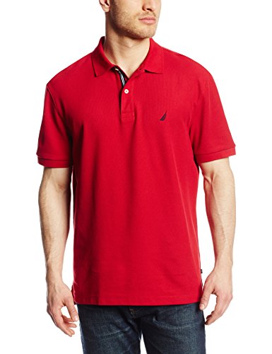 Nautica K41050, Polo Para Hombre, Rojo (Red), Small (Tamaño del fabricante:S)