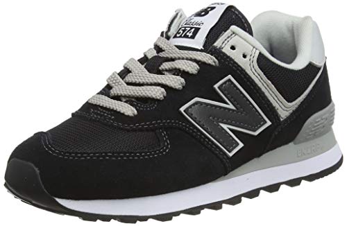 New Balance Mujer 574v2 Core, Zapatillas Negro (Black), 37.5 EU