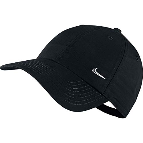 Nike Metal Swoosh Cap - Gorra para hombre, talla única, color negro