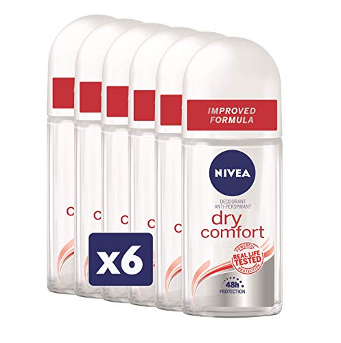 Nivea Dry Comfort Desodorante Roll-On (6 paquetes de 50 ml)