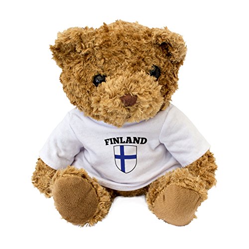 NUEVO - BANDERA FINLANDIA - Osito De Peluche - Adorable Lindo - Regalo Obsequio