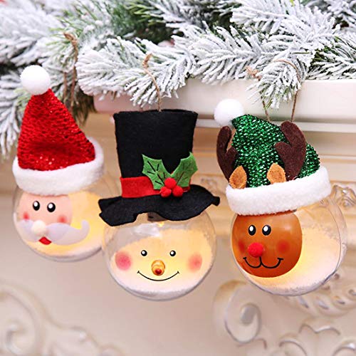 O-Kinee Bolas de Navidad Transparentes,16 pcs Bola de Adornos Navideños,DIY Bolas Rellenables para Manualidades,Decoraciones de Navidad,para Fiestas Festivales Adornos (16pcs)